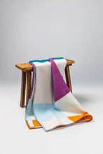 Load image into Gallery viewer, Merino Wool & Cashmere Colour Block Children's Blanket