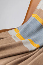 Load image into Gallery viewer, Merino & Cashmere Throw -Bold Stripe