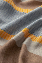 Load image into Gallery viewer, Merino & Cashmere Throw -Bold Stripe