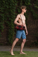 Load image into Gallery viewer, Motor-Robe in Rob Roy Plaid with Leather Carrier