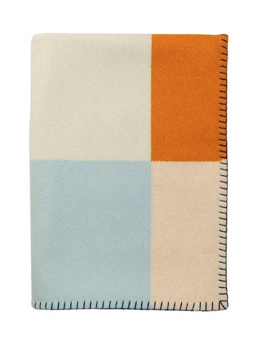 Merino Wool & Cashmere Colour Block Children's Blanket