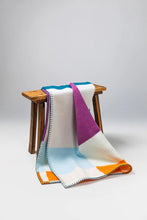 Load image into Gallery viewer, Merino Wool &amp; Cashmere Colour Block Children&#39;s Blanket
