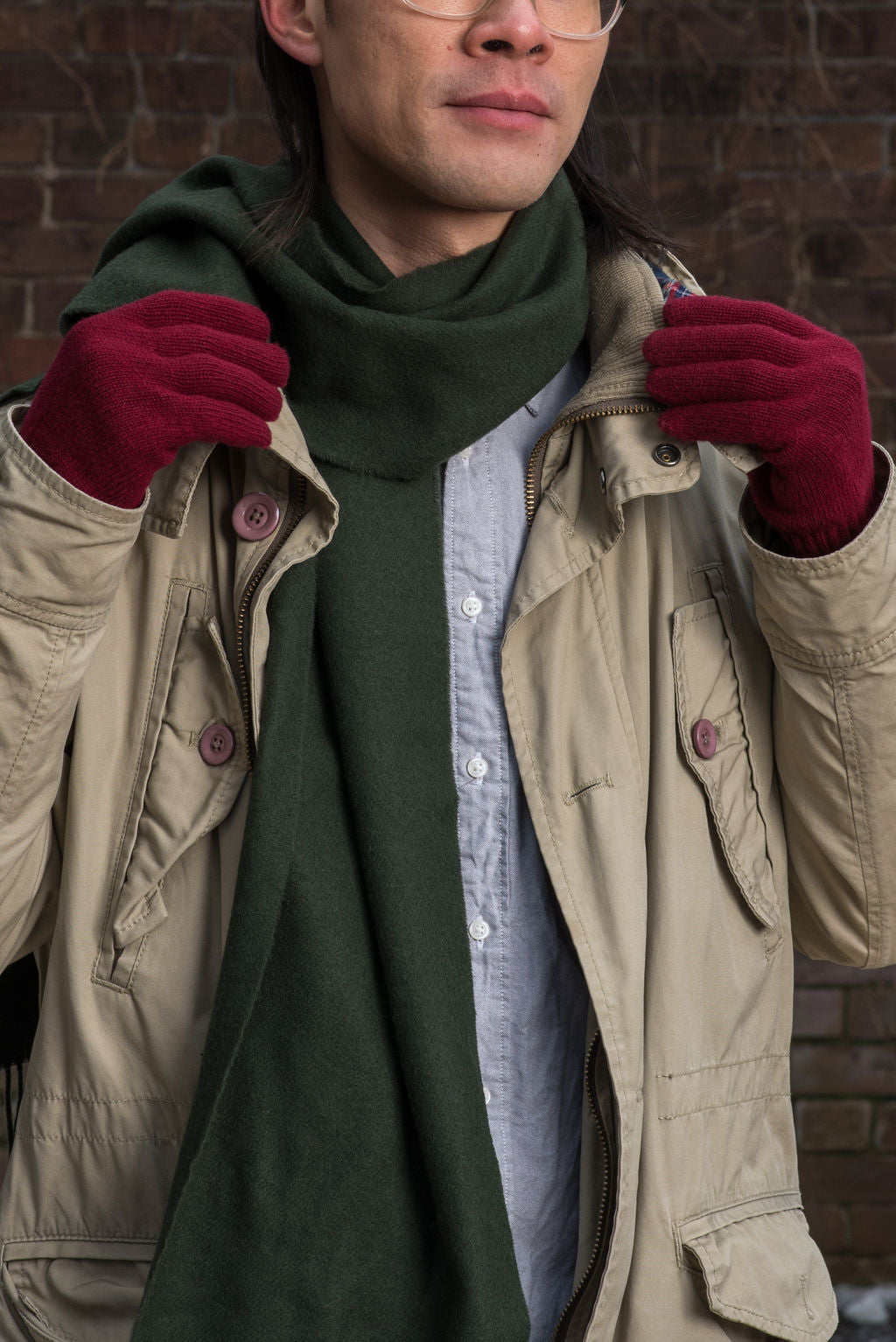 Lambswool Single Colour Scarf – Sykes & Ainley